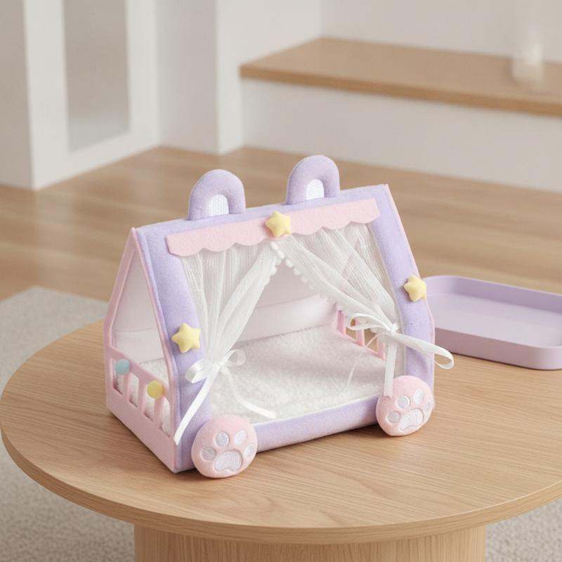 Baby Nursery Dolls - Puppenzelt-Bett Niedliches Kleines Frisches Baumwoll-Puppenbett Kreative