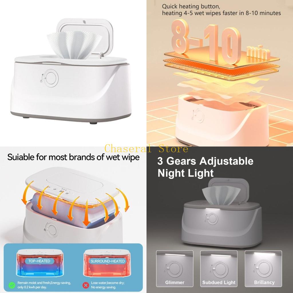 Baby Nursery Heater - E7CE Feuchttuchwärmer für Neugeborene, verstellbare Wärme,