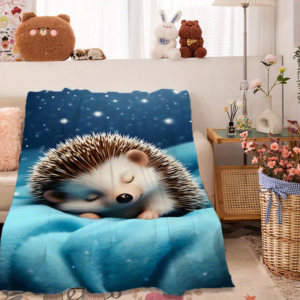Baby Nursery In Hospital - Niedliche Igel-Kinderdecke, Überwurfdecke für Babys und
