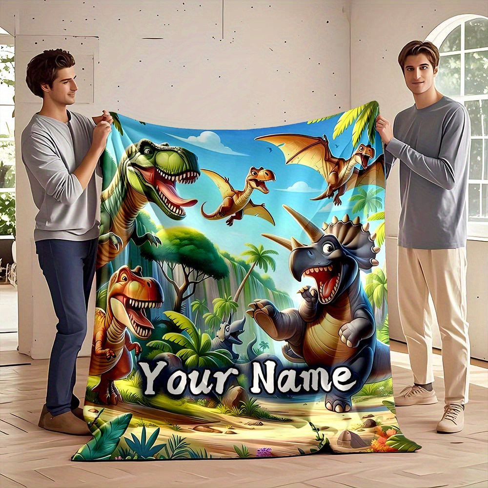 Baby Nursery In Hospital - Entzückende Dinosaurier-Decke aus Plüsch-Fleece, Dschungel-Bettdekoration für