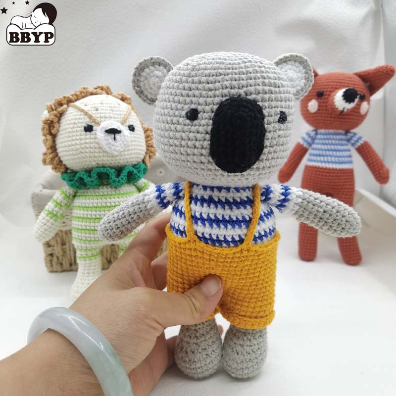 Baby Häkeln Gefüllte Löwe Koal – Baby Nursery Dolls Bewertung und Preis
