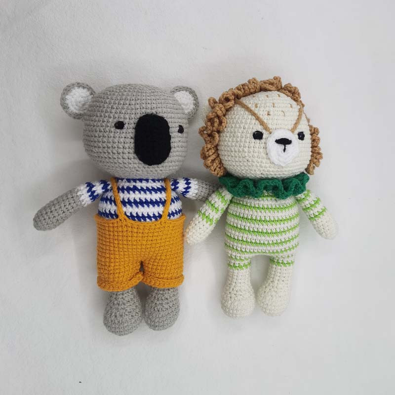 Baby Häkeln Gefüllte Löwe Koal – Baby Nursery Dolls Bewertung und Preis