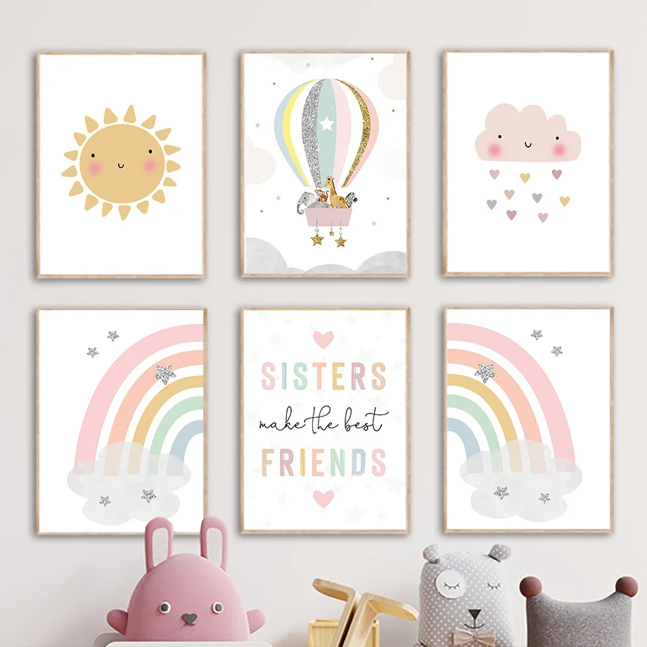 Giraffe Elefant Heißluftballon – Baby Name Wall Art Bewertung und Preis