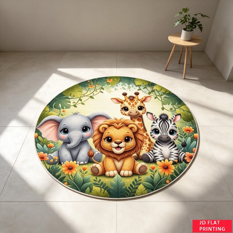 Dschungel-Safari-Baby-Tiere Lö – Baby Nursery Jungle Rug Bewertung und Preis