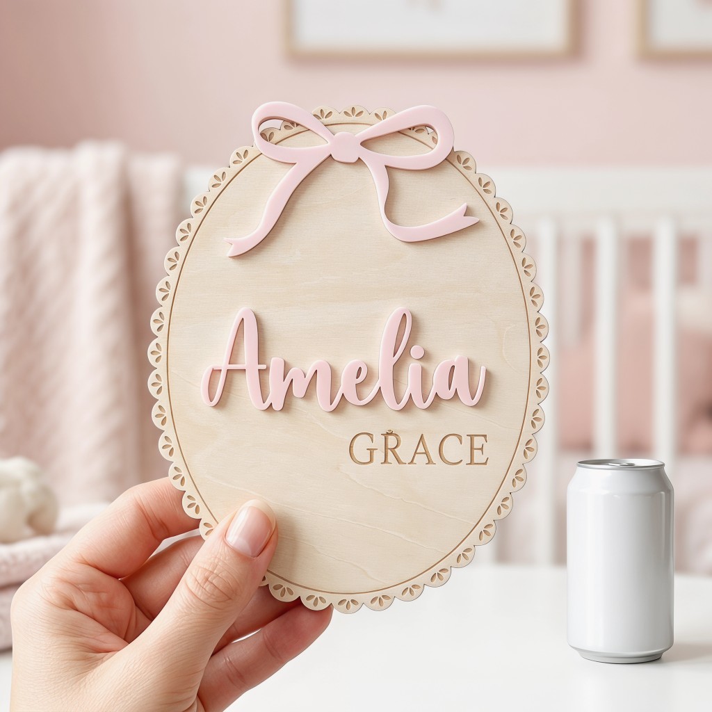 1 Stück Personalisierte Holz-N – Baby Nursery Toy Bewertung und Preis